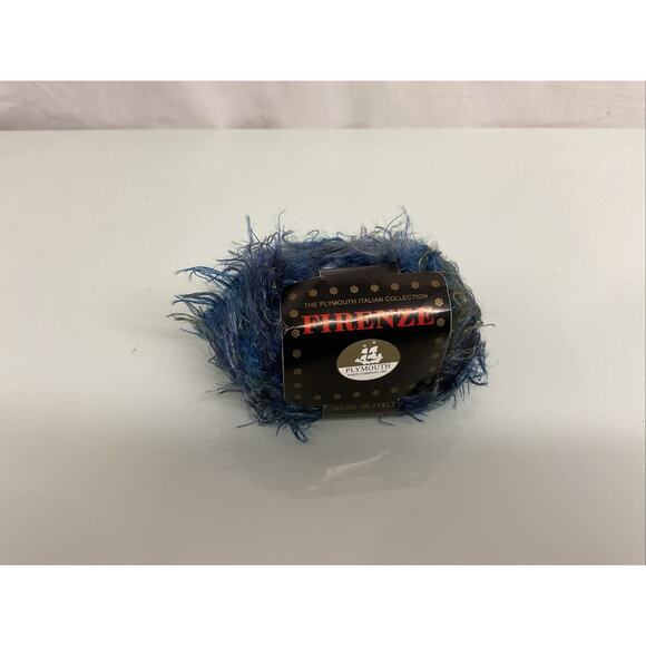 Plymouth Yarns Firenze made in Italy 5 skeins, 50 grams each Color #417 Blue - Picture 1 of 2